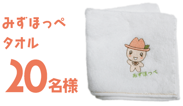 みずほっぺタオル