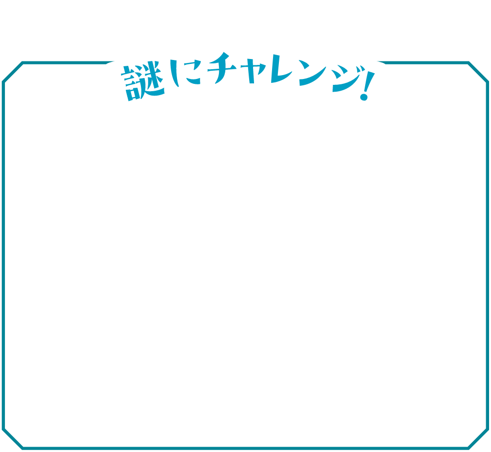 謎にチャレンジ！